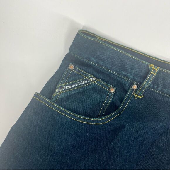Pelle Pelle Jeans Mens 38x30 Blue Indigo Y2K Baggy Skater Grunge Hip Hop Loose - Picture 7 of 9